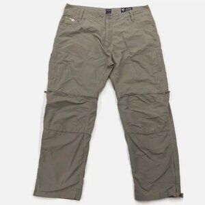 KÜHL Men's Liberator Convertible Pants – Utility Olive/Beige, Size 38x30